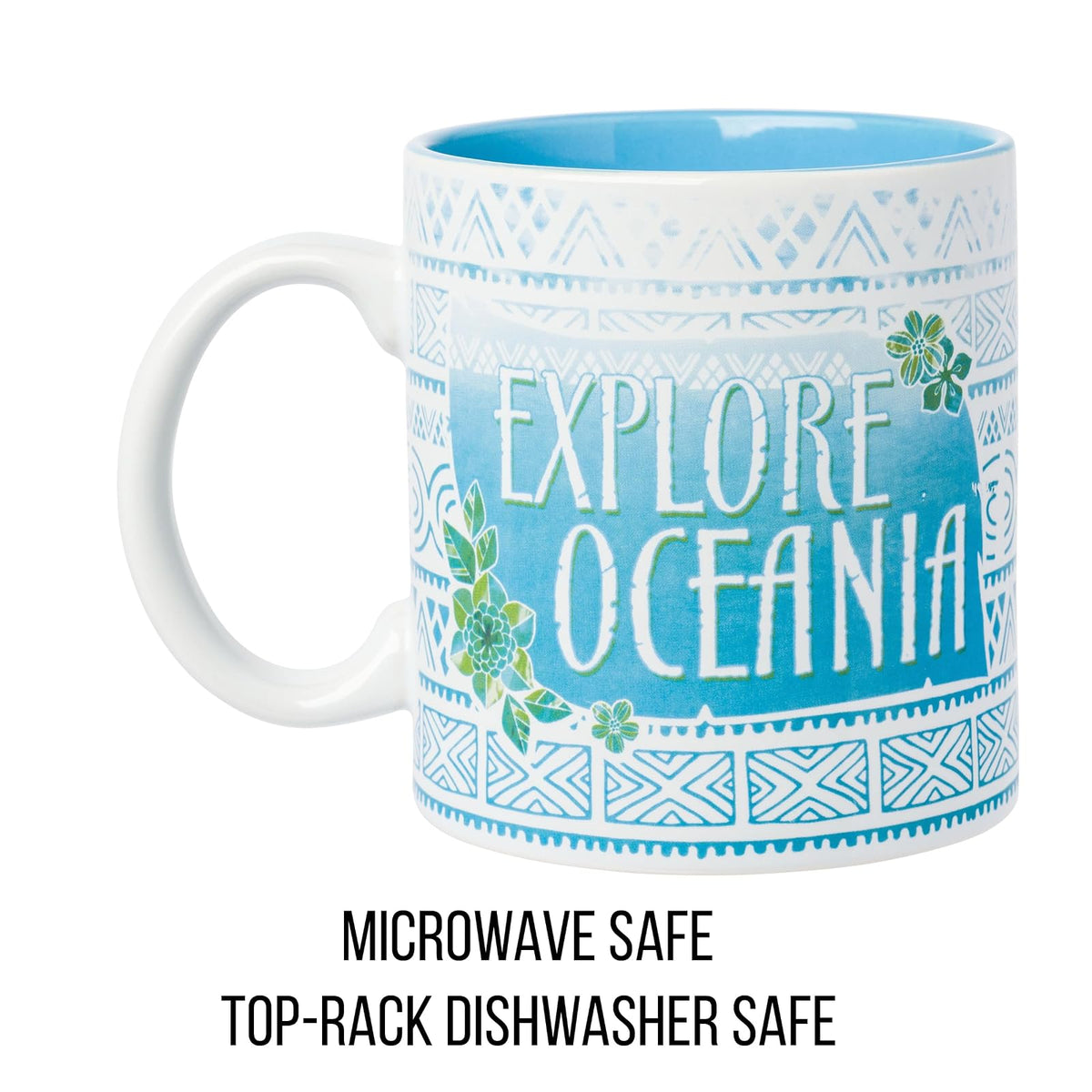 Disney mn0934 Moana explorar Oceania – Taza de desayuno (cerámica), 20 oz, multicolor