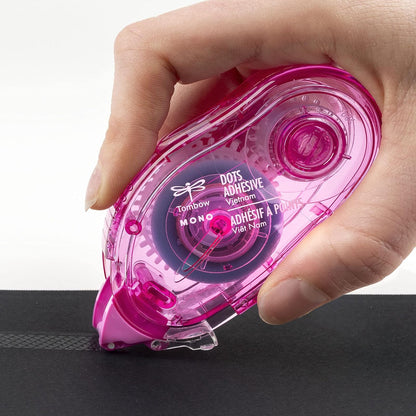 Tombow 62149 Recambios de aplicador de puntos adhesivos overol, paquete de 3, fácil de rellenar para una aplicación suave, multicolor, paquete económico