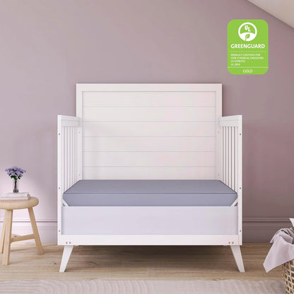 Dream On Me Snuggles Colchón Extra Firme para Cuna de bebé, colchón de Cuna con certificación Greenguard Gold y JPMA, se Adapta a Todas Las cunas portátiles y Mini, Cubierta de Vinilo Impermeable, 10