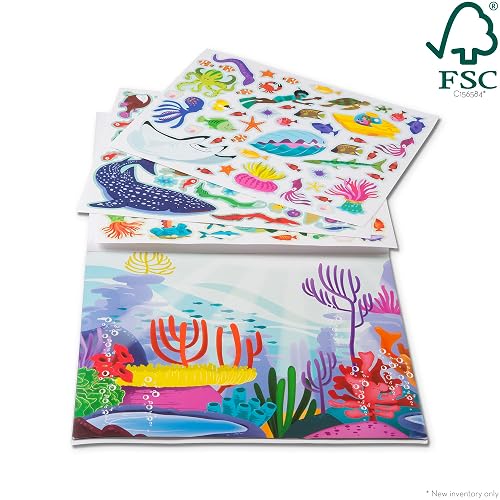 Melissa & Doug Bloc De Autoadhesivos Reutilizables - Mundo Submarino