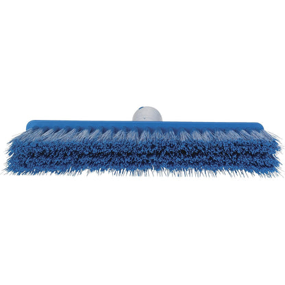 Vikan 31043 Fine Sweep Floor Broom Head, Polypropylene Block, 10-1/4" Polyester Bristle, Blue