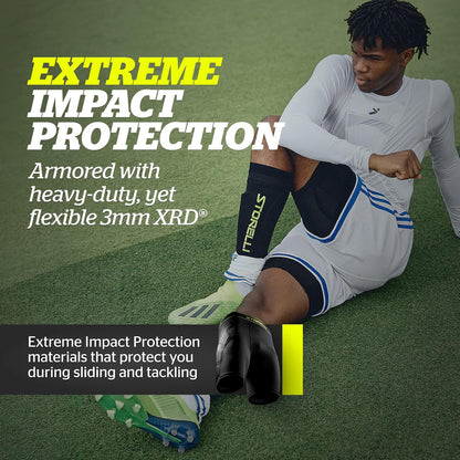 Storelli - Pantalones Cortos de Impacto Unisex con Acolchado para fútbol, protección Inferior del Cuerpo Mejorada