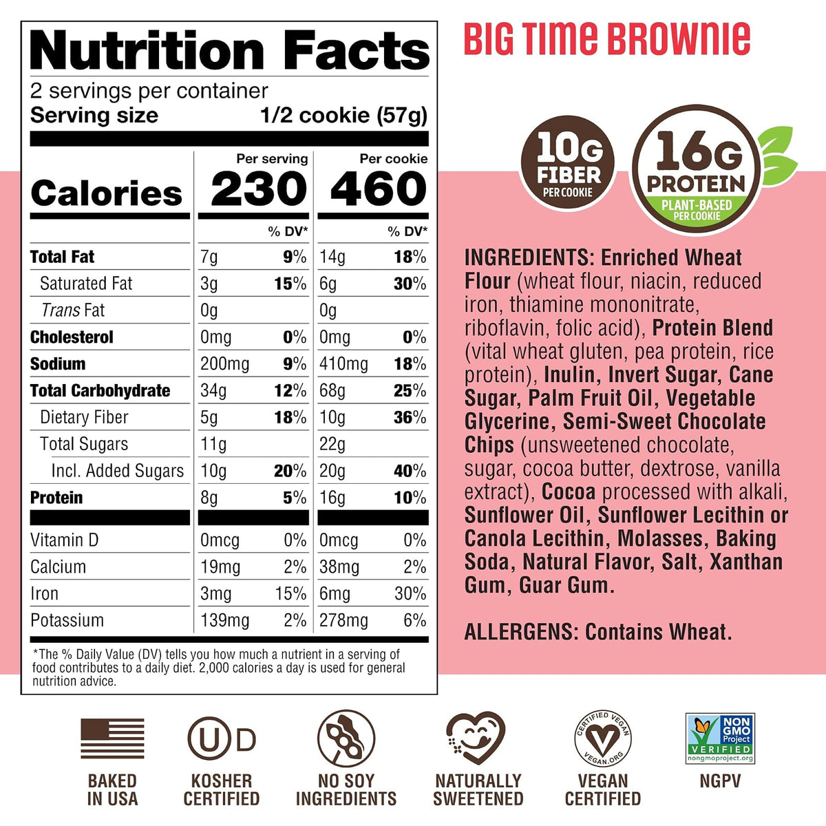 Lenny & Larry's Galleta Vegana con Proteína sabor Doble Chocolate - Caja con 12
