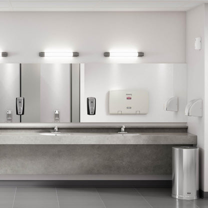 Rubbermaid Commercial Products - Dispensador de jabón y desinfectante para Manos AutoFoam Color Negro Perla sin Contacto para Montaje en Pared Funciona con Pilas para baños en oficinas/hoteles