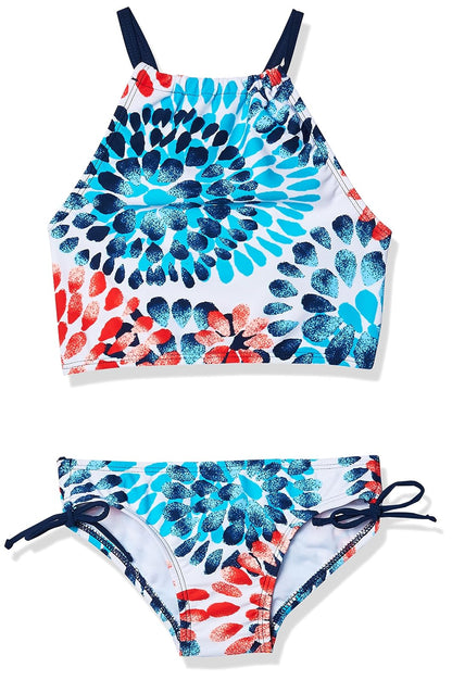 Kanu Surf Daisy Beach Sport Halter Tankini de 2 Piezas para niña