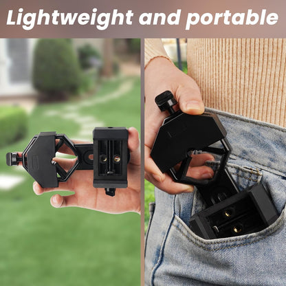 Gosky - Adaptador Universal para teléfono Celular – Compatible con binoculares monoculares, telescopio y microscopio