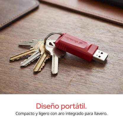Verbatim Store 'n' Go Memorias USB 2.0 16 GB, Paquete de 3. | Diseño Retráctil sin Tapa.