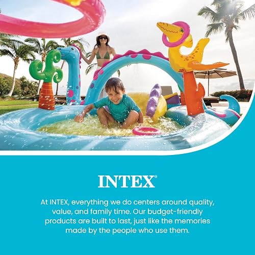 Intex 11 x 7.5 x 44 Pulgadas Dinoland Play Center - Piscina Inflable al Aire última intervensión para niños
