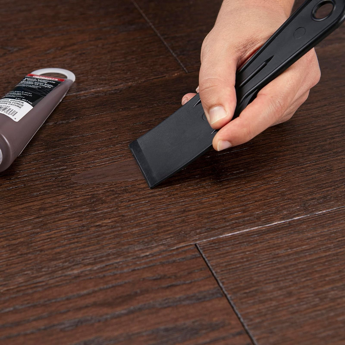 ROBERTS - Masilla reparadora para madera, laminado y vinilo, color café oscuro (3 onzas)