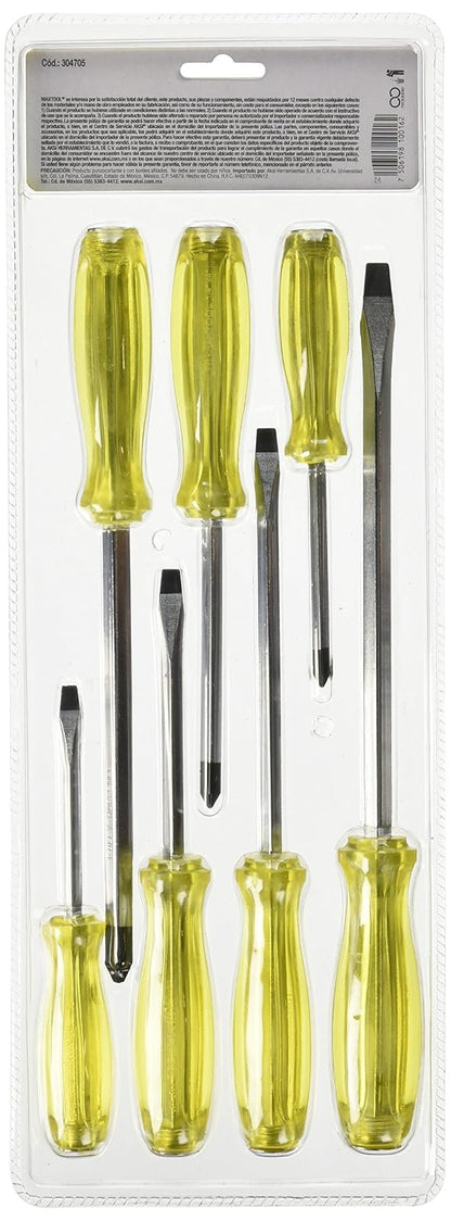 Aksi 304705 Juego de Desarmadores Maxtool de Impacto,7 Piezas
