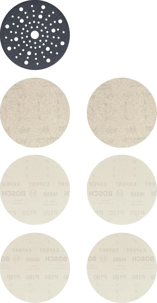 Bosch | Kit 6 Discos de lija | EXPERT M480 150mm + 1 plato