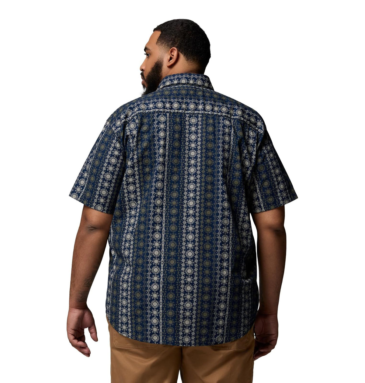 Columbia Rapid Rivers - Camisa de Manga Corta Estampada Camisa de Senderismo para Hombre