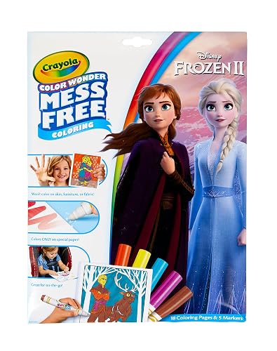 Crayola Color Wonder Frozen Coloring Book & Markers, Mess Free Coloring, Gift for Kids, Age 3, 4, 5, 6 (Styles May Vary)