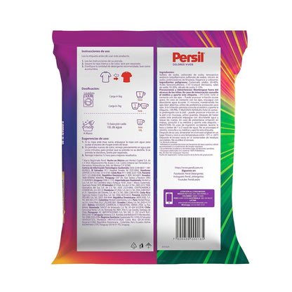 Persil - Detergente en Polvo Colores Vivos 4.5KG para Ropa Acción Profunda Plus, Remueve Manchas Difíciles, Control de Olores, Frescura Duradera, Tecnología Alemana