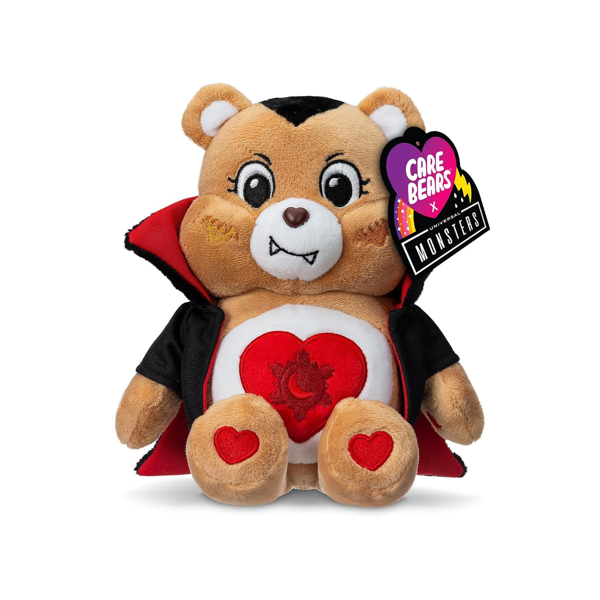 Basic Fun Care Bears x Universal Monsters Peluche 22.9 cm - Oso tierno como Drácula