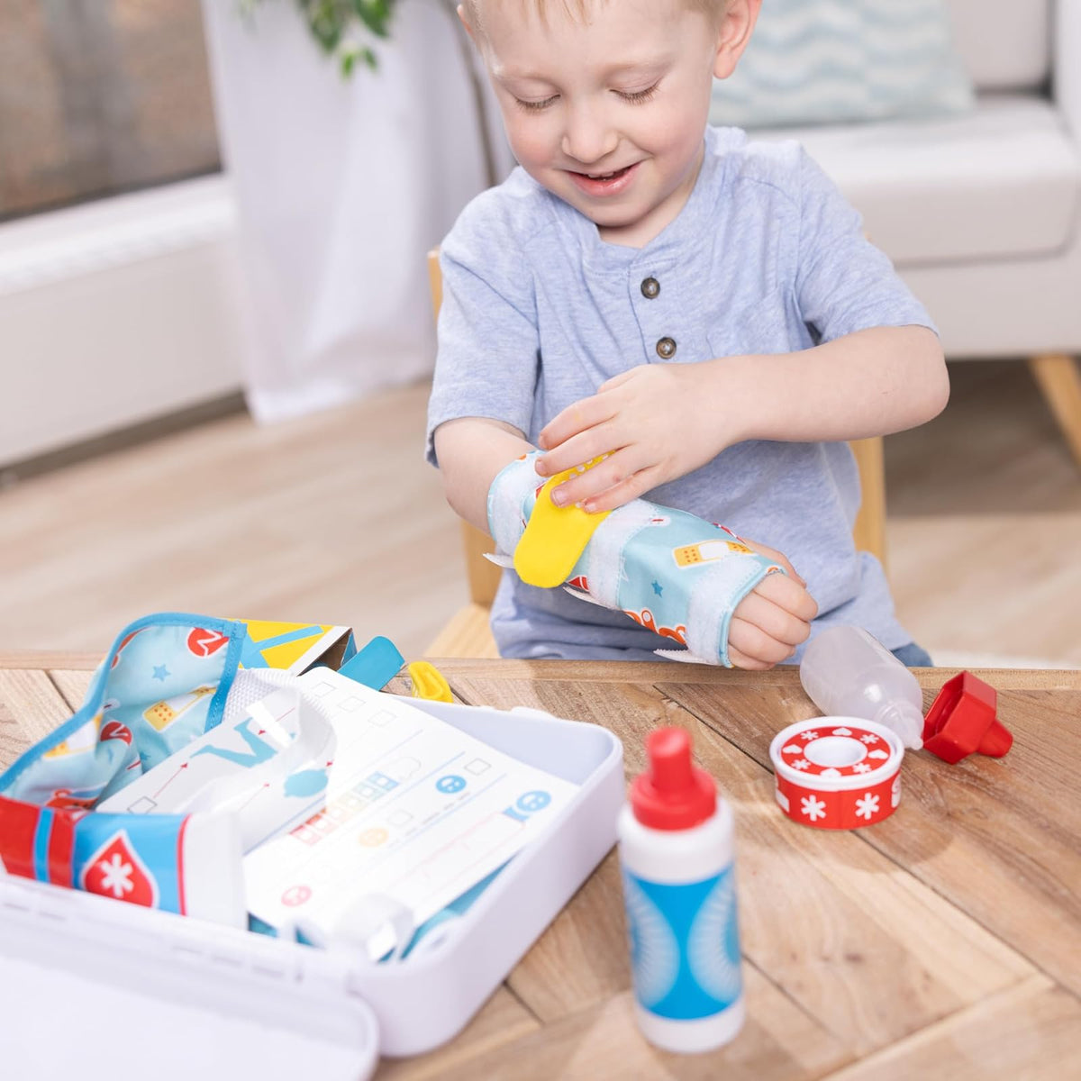 Melissa & Doug Kit Get Well para Juego de Primeros Auxilios – 25 Piezas de Juguete