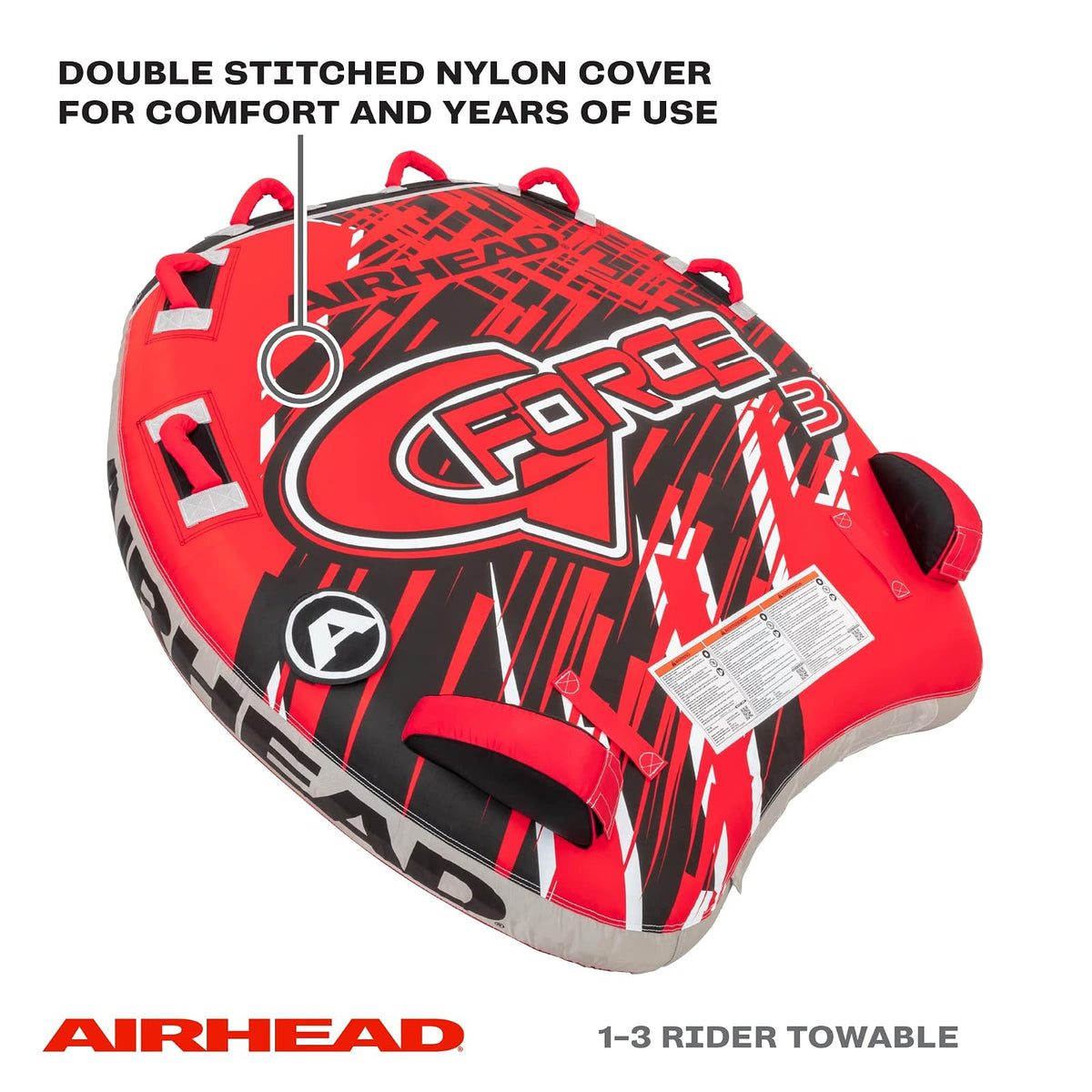 Airhead G-Force Tubo remolcable para navegar con 1-4 Opciones de Ciclista