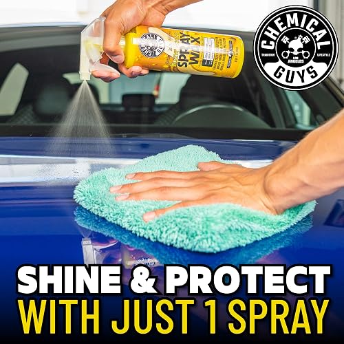 Chemical Guys Blazin' Banana Cera en Spray, brillo natural de carnauba, segura para automóviles, camiones, todoterrenos, vehículos recreativos y más, 473 ml