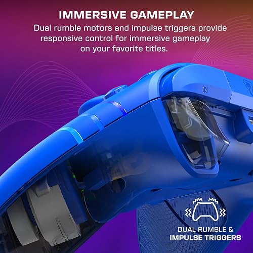 Turtle Beach Afterglow Wave Controller Blau Wired RGB Gaming Controller – Lizenziert für Xbox Series X oder S, Xbox One und Windows - Estándar. Edition