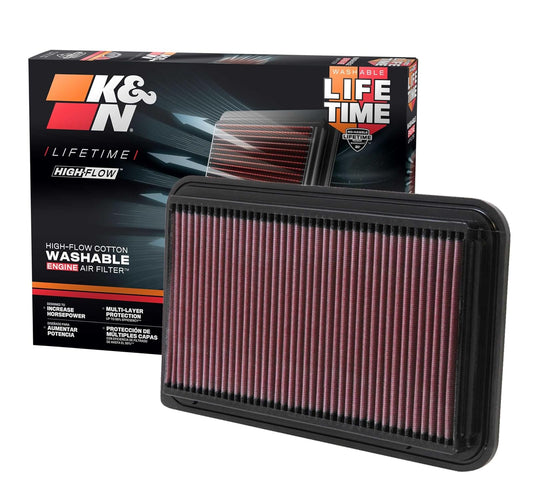 K&N Filtro de Aire de Alto Rendimiento 33-2260, Lavable, para Toyota 2001-2014