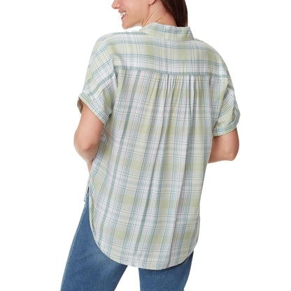 Gloria Vanderbilt Daisy - Camisa de Manga Corta con Botones para Mujer