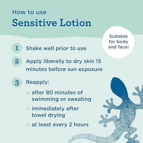 BLUE LIZARD Sensitive Mineral Sunscreen with Zinc Oxide 50+ Water Resistant UVAUVB Protection with Smart Cap Technology Fragrance Free , Sensitve, SPF 50 - - Tube, Unscented, 5 Fl Oz
