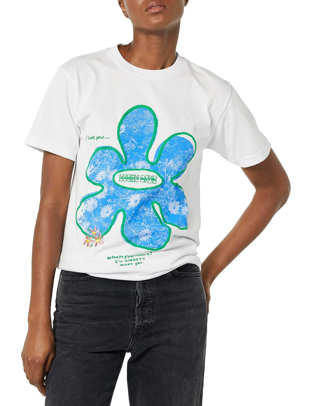 Lucky Daye Playera Exclusiva de Lucky to Meet You para Mujer