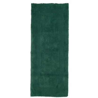 Lavish Home 67-0019-G Reversible Long Bath Rug, Green, 24" x 60"