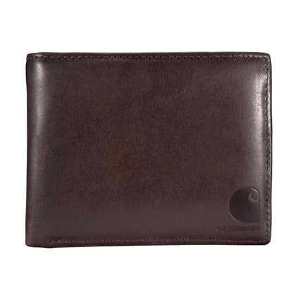 Carhartt - portafolios de piel para hombre, bolsillo frontal, diseños de paccasse y triplex, construcción duradera, regalos para hombres, Piel bronceada al aceite, Una talla, Bi-fold