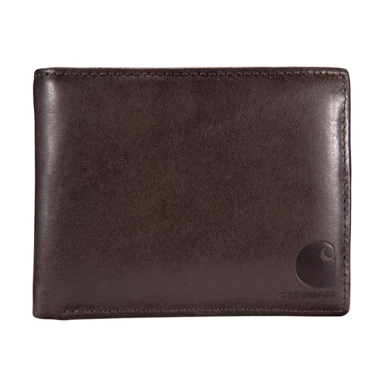 Carhartt - portafolios de piel para hombre, bolsillo frontal, diseños de paccasse y triplex, construcción duradera, regalos para hombres, Piel bronceada al aceite, Una talla, Bi-fold