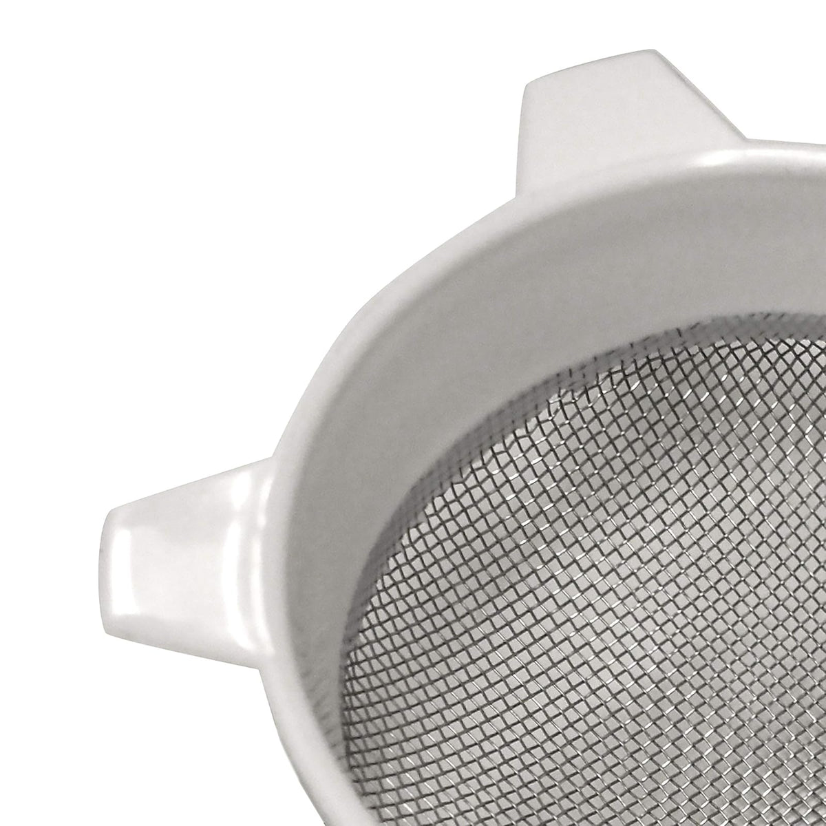 Norpro Colador 2133 | Blanco, 8.3 cm, malla de acero inoxidable, plástico duradero