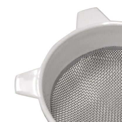 Norpro Colador 2133 | Blanco, 8.3 cm, malla de acero inoxidable, plástico duradero