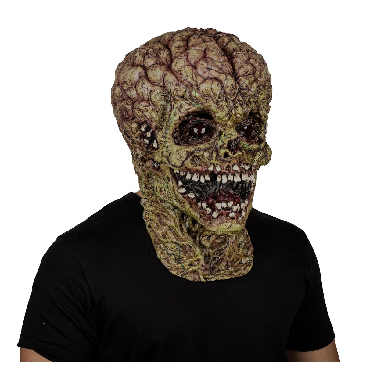 Ghoulish Productions Máscara De Látex Spawn of Evil, Accesorio Látex Cosplay Engendro Maligno, Disfraz Aterrador para Halloween y Fiestas Temáticas, Cosplay Demonio, Diseño Artesanal Head Mask