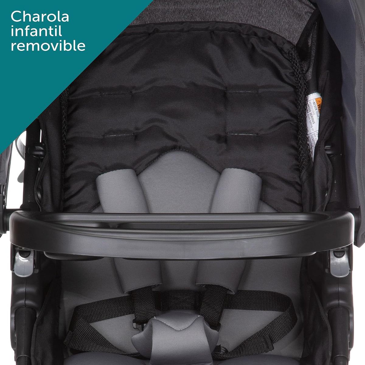 Safety 1st Carriola-Sistema de Viaje Smooth Ride LT Monument Gris, con uso desde recién nacido hasta los 22kg, con Portabebé OnBoard FLX
