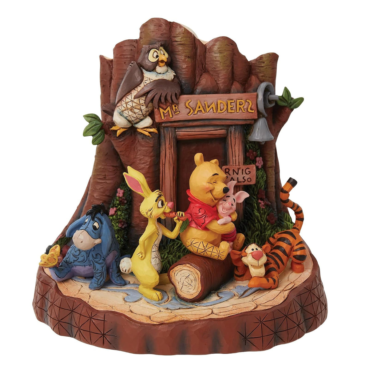 Enesco Disney Traditions by Jim Shore Winnie The Pooh Mount Sanders - Figura Tallada por corazón, 7.48 Pulgadas, Multicolor