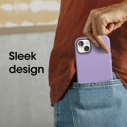 OtterBox SYMMETRY SERIES+ Antimicrobial Funda con MagSafe para iPhone 14 Plus - YOU LILAC IT (Morado)
