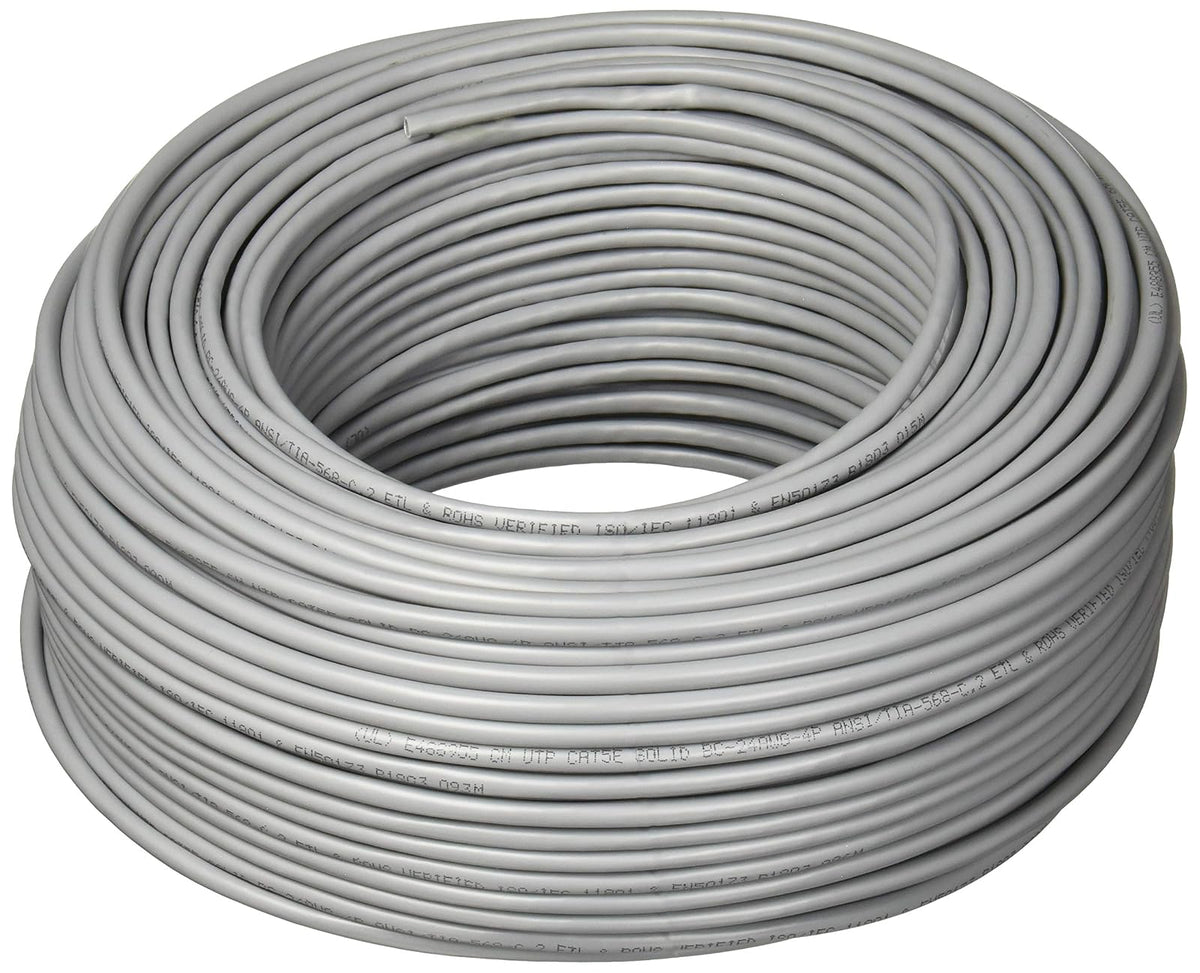 LinkedPro PROCAT5E/100M Bobina de Cable, Cat5E, 328 Feet, Color Gris