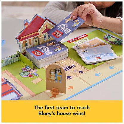 Spin Master Games, Bluey Padres vs Hijos, Trivia y Divertidos retos para Noches de Juegos en Familia, Juego fácil de Jugar, Juguetes de Bluey, para niños y familias para Edades de 5 años en adelante.