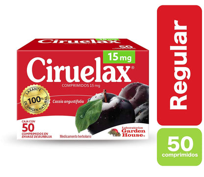 Ciruelax Laxante De Origen Natural Con 50 Comprimidos