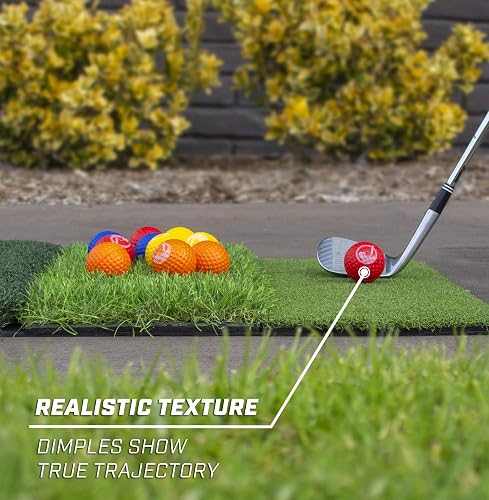 GoSports Foam Golf Practice Balls - Realistic Feel and Limited Flight | Soft for Indoor or Outdoor Training | Choose Between 16 Pack or 64 Pack