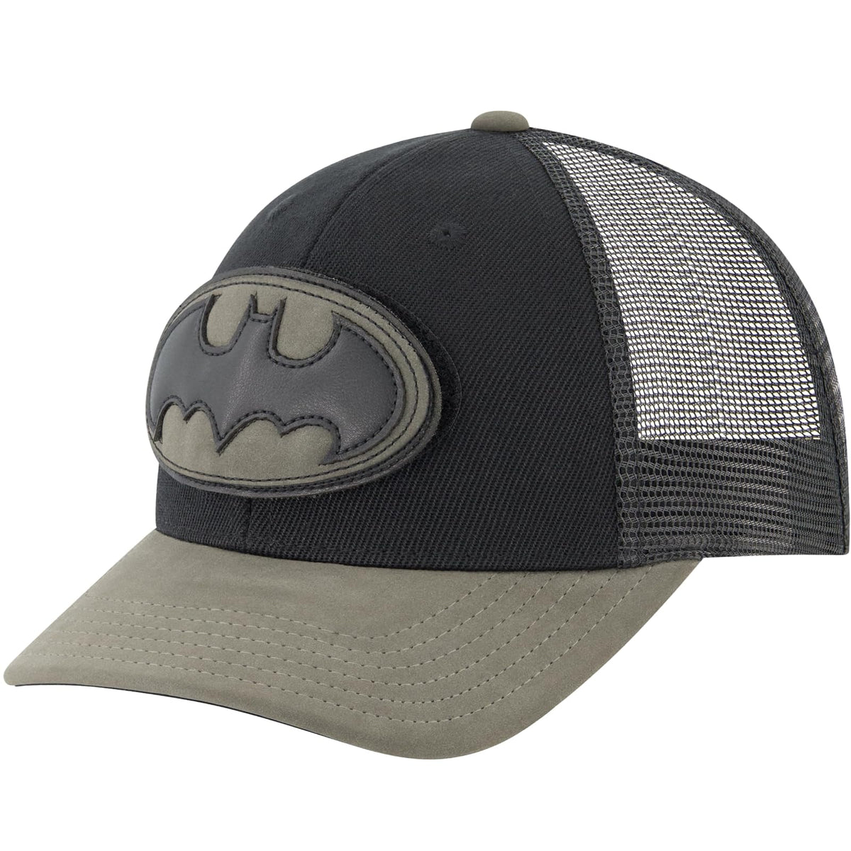 DC Comics Batman Trucker - Gorra de béisbol para Adultos con Borde Curvado, Color Negro, Talla única, Negro -, Talla única