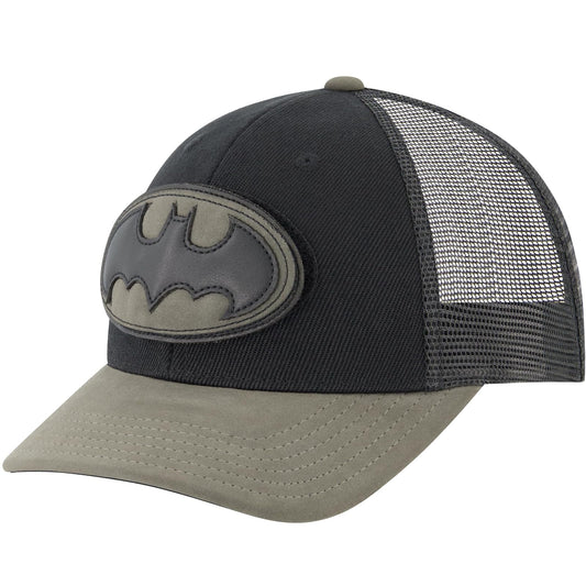 DC Comics Batman Trucker - Gorra de béisbol para Adultos con Borde Curvado, Color Negro, Talla única, Negro -, Talla única