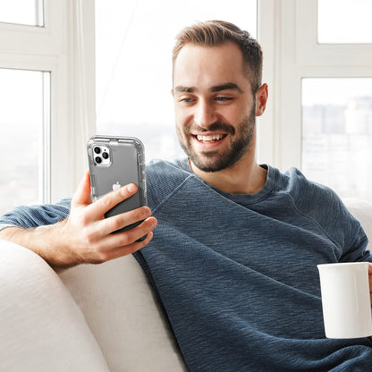 ORIbox - Funda Compatible con iPhone 13 Pro, Resistente a los Golpes, anticaídas, Transparente
