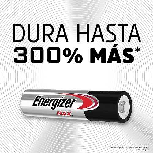 Energizer - Pilas Alcalinas AA y AAA, MAX, Pack Mixto 36 Piezas | 20 pilas AA y 16 pilas AAA , 1.5V ,Vida útil hasta 10 años sin uso ,Para controles, juguetes y linternas