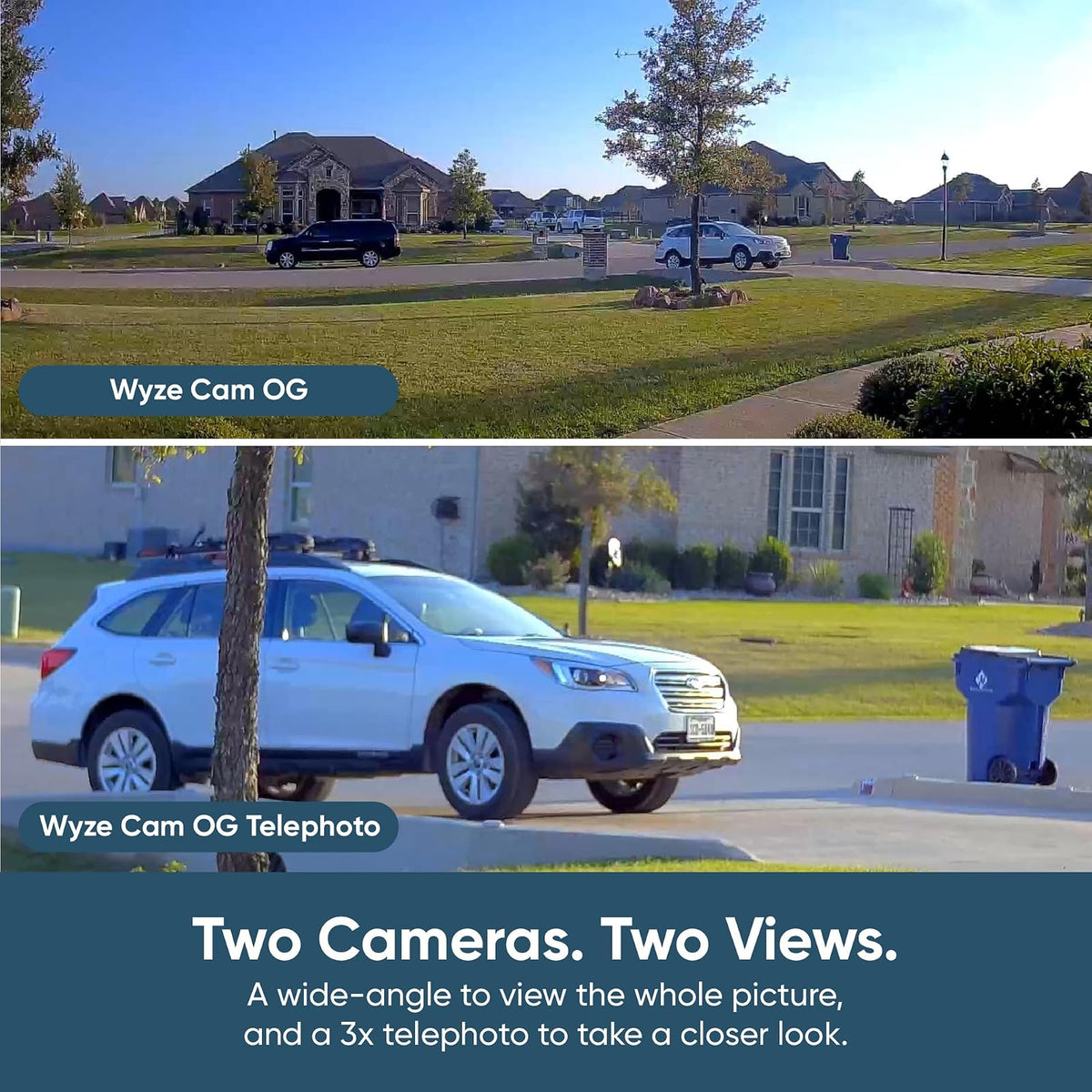 Wyze CAM OG Cámara de Seguridad Exterior e Interior, 1080p Full HD, Visión Nocturna a Color, Foco Incorporado - Blanco
