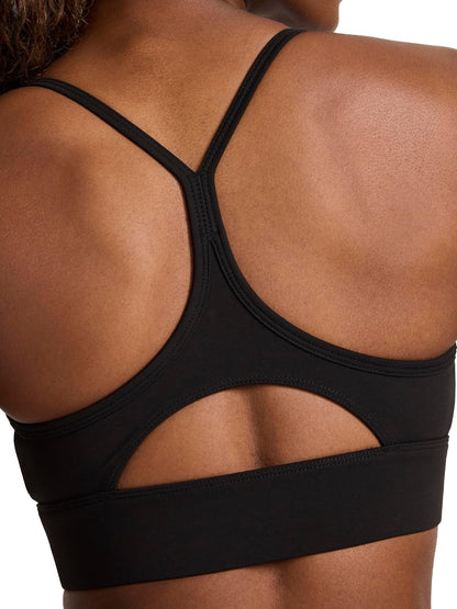Reebok ID Train Tri Back Bra, Slim Fit, Lightweight Stretch Poly Motion Interlock Fabric, Moisture-Wicking Sujetador Deportivo Mujer