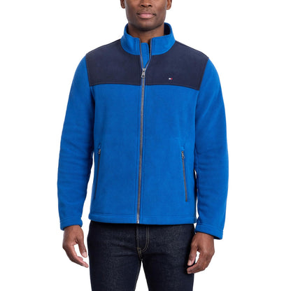 Tommy Hilfiger - chamarra clásica de forro polar con cierre frontal para hombre (talla regular y grande y alta)