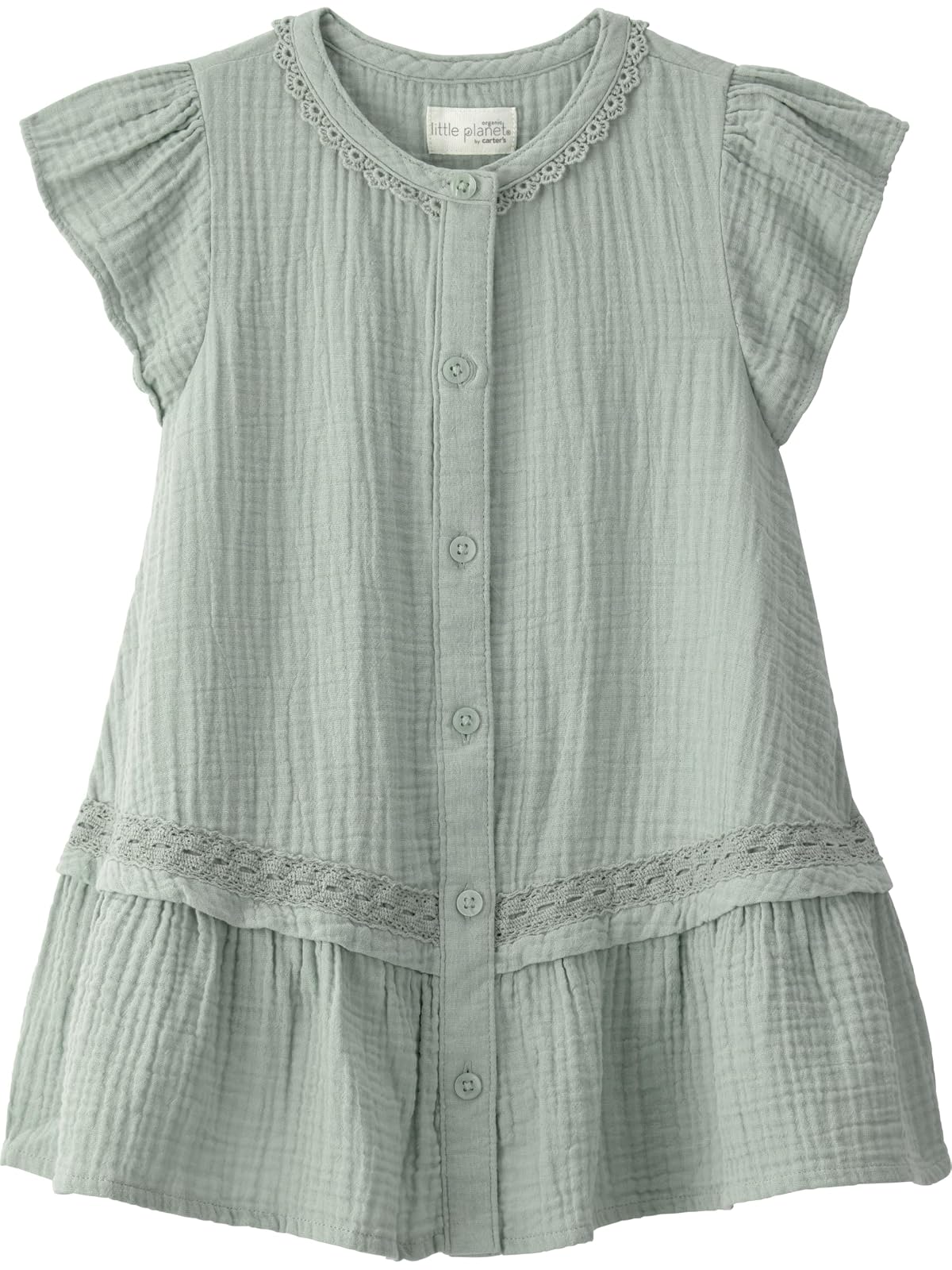 Little Planet by Carter's - Vestido de bebé para niña, Fabricado con algodón orgánico