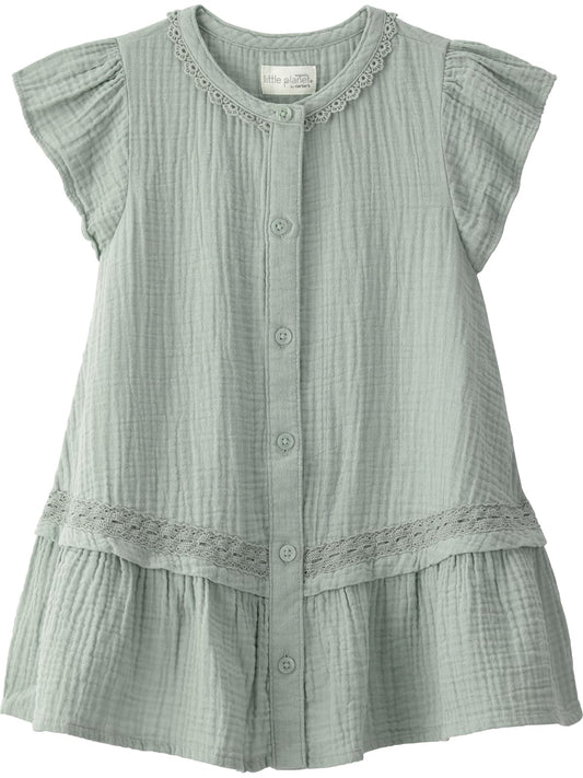 Little Planet by Carter's - Vestido de bebé para niña, Fabricado con algodón orgánico
