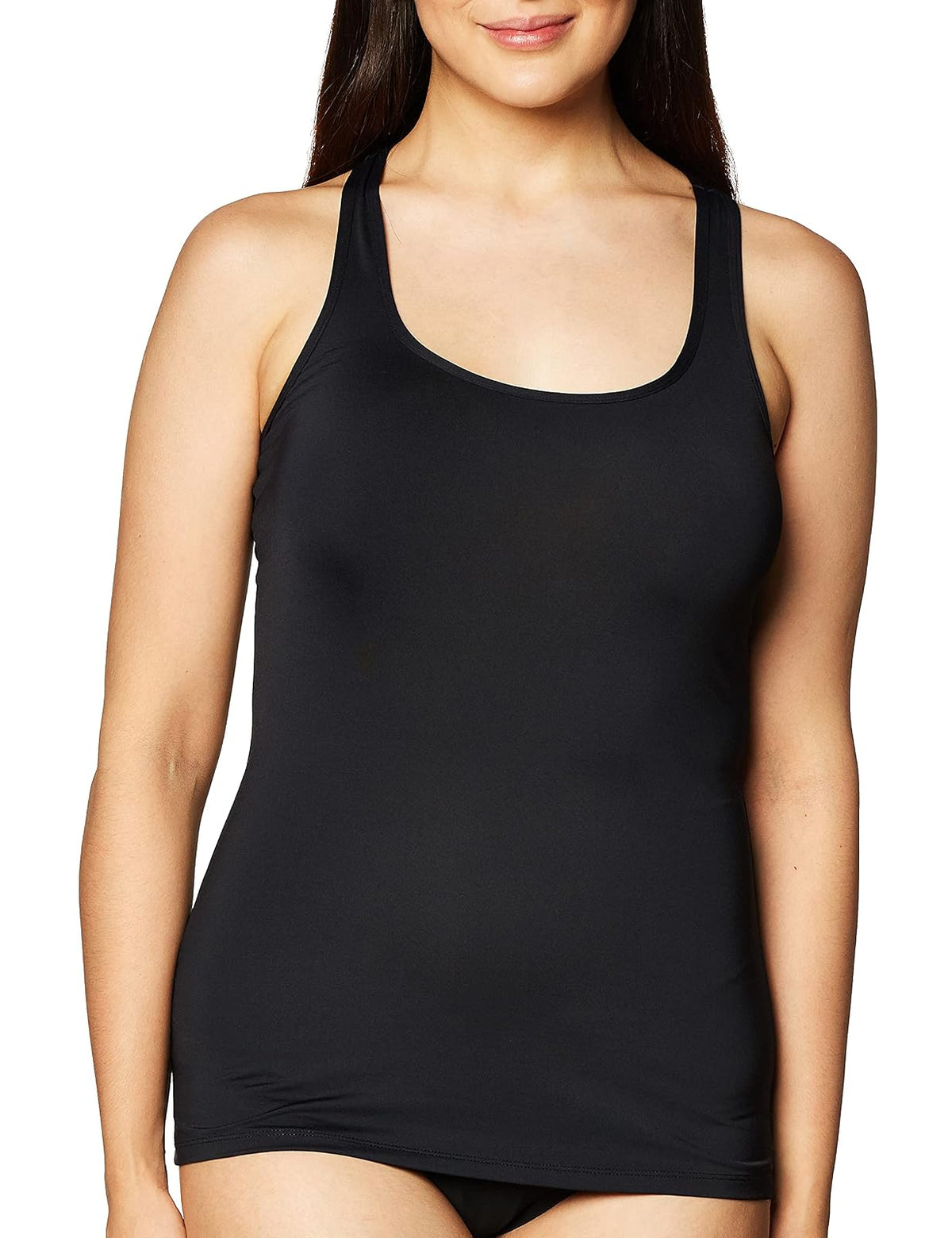 Ilusión Top Racerback Deportivo Mujer - NEGRO - XL